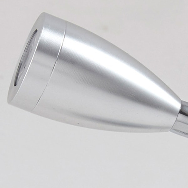 Gooseneck RV Leselampe 12v 3w Nachttischlampe mit Schalter für Lesen Boot Yacht Wohnwagen Wohnmobil Weiß White 6000K