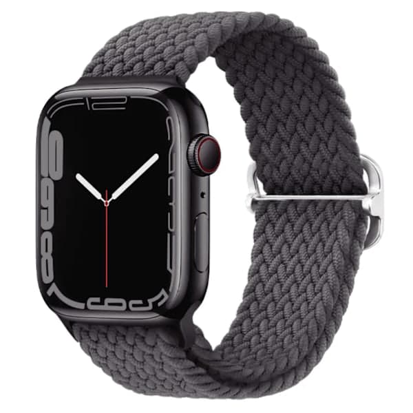 Elastinen rannekoru punottu Apple Watch 38mm / 40mm / 41mm - VALKOINEN