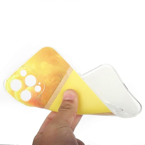 Ommeltu marmori TPU puhelinkotelo iPhone 14 Pro Maxille