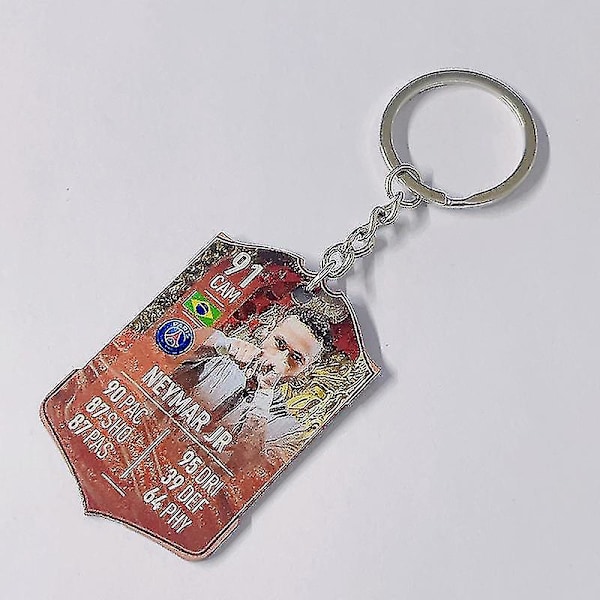 Jalkapallojoukkueen avaimenperä MM-kisat akryyliriipus keychain neymar 98