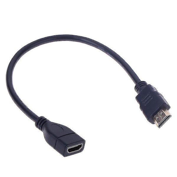 1 stk 15 cm/30 cm HDMI Hunn til Hunn Forlengelseskabel HDMI Beskytter Forlengerledning 0.15m