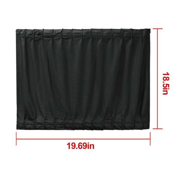 Bilsolskydd - MOMOTOU - Sidogardin - UV-skydd - 50cm - 2 stycken