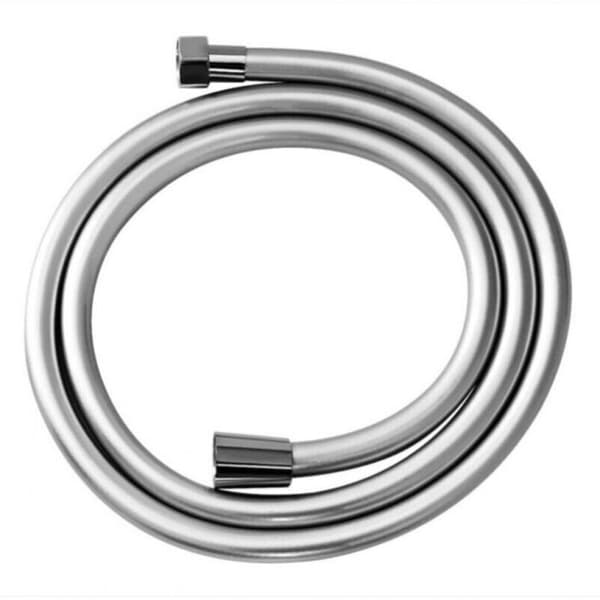 1,2 m flokefri dusjslange, kromfinish, universell 1/2\" tilkobling, blank finish