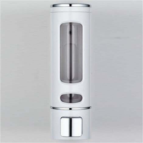 450 ml Vægmonteret Sæbedispenser – Varmebestandig PC + ABS Plast – Nem Installation til Badeværelse og Køkken