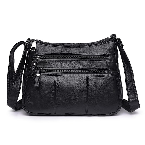 Vattenavvisande mjuka PU-läderväskor och axelväskor för kvinnor, crossbody-väska, messenger-väskor