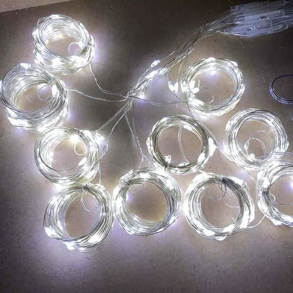 Lyskæde - 3M x 300 LED'er - 8 lystilstande - Hvid