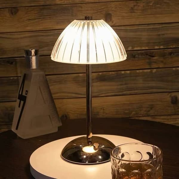 Trådløs LED-bordlampe, dimbar LED-bordlampe, nattbordslampe for stue, soverom-DOU