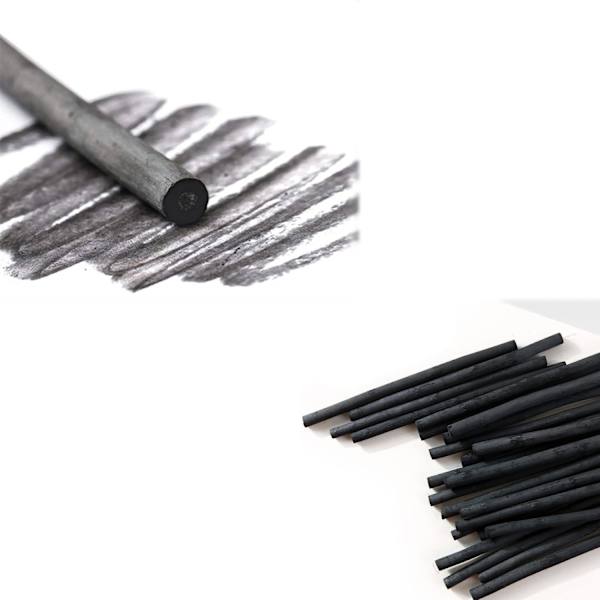 5-8mm Pilkol Sticks för Skissning och Ritning Konstmaterial för Professionella Studenter och Hobbyister 25 st