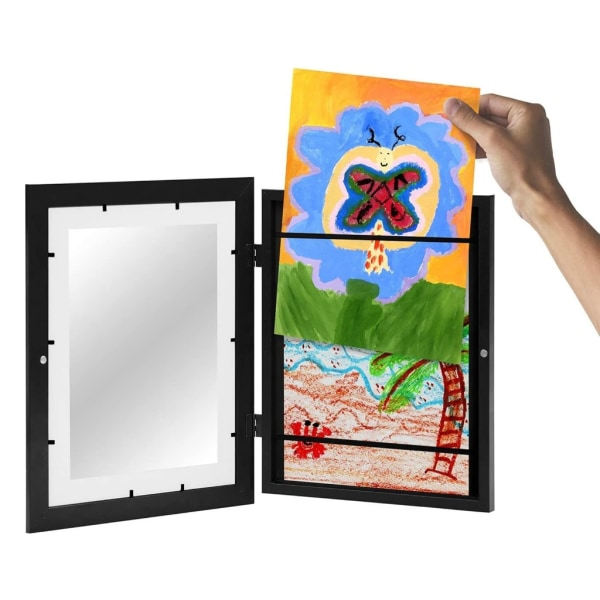Barnerammer Bilde Ramme Display Tre Ramme Frontåpning for Barn Tegninger Kunstverk Kunstprosjekt Skolearbeid Dekorasjon