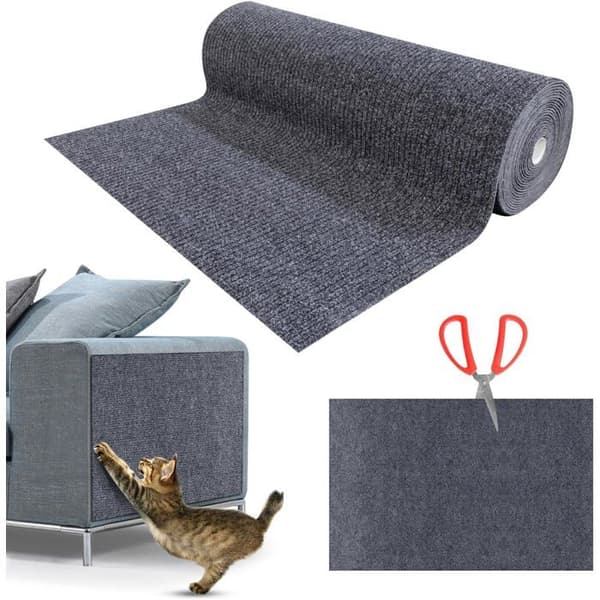 Kattetræ/sofa med ridsefast overflade, 200x40cm, mørkegrå