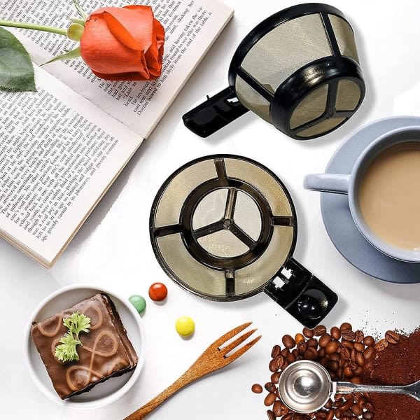 Genanvendelig kaffekurvfilter Kompatibel med Hamilton Beach Two-Way Brew kaffemaskiner Modeller 49980a, 49980z, 47650, 49933