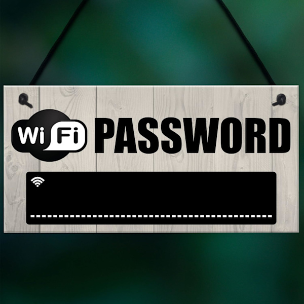 Wifi-lösenord Krittavla Husvärmningspresent Hängande Plakett Hem Internet Skylt