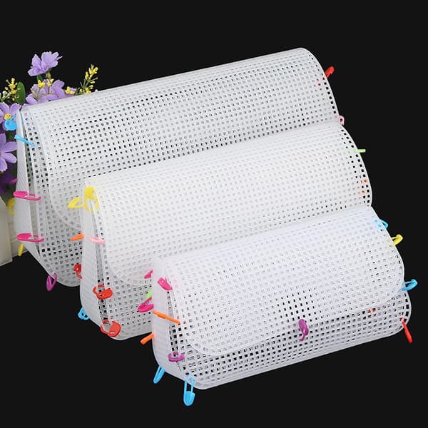 3st/set Broderi Mesh Ark DIY Bekväm Plast Hantverk Handväska Mesh Stickningsark För Hem Mengxi