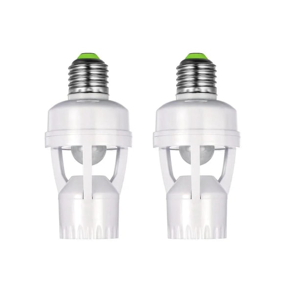 E27 lampeholder adapter med Pir bevægelsessensor Ac100-240v Led pære fatning konverter menneskelig tilstedeværelsesdetektor