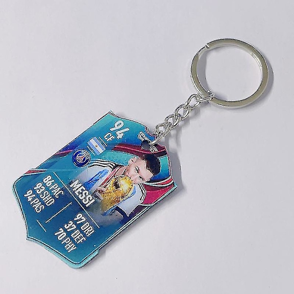 Fotbollsklubb Nyckelring Världscup Akrylhänge Keychain Messi wins 94