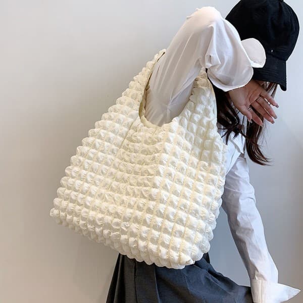 Plissert Sky Bag Tote Bag Handlepose Shopping Bag Skulderpose Veske til Bursdag