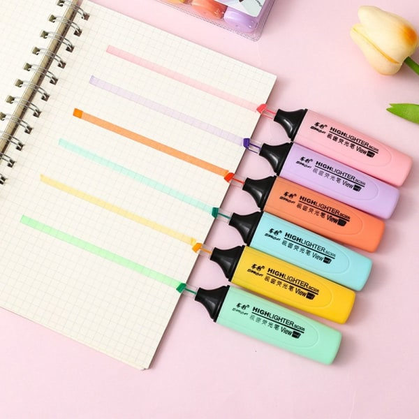 6 stk. Pastel farveblyanter