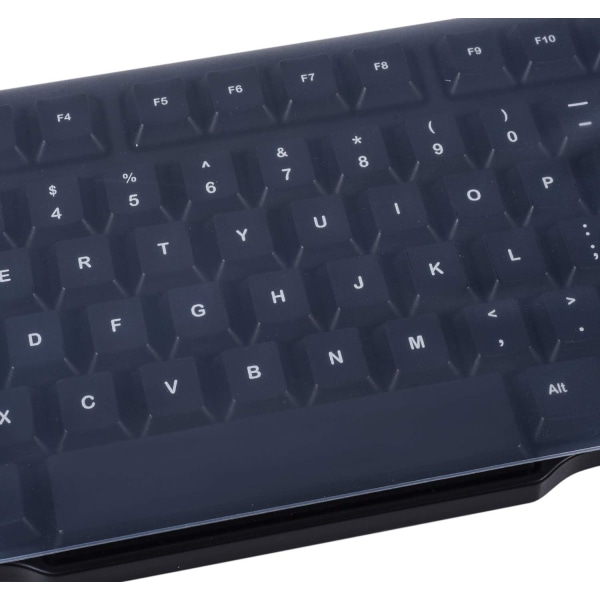 Universal klar vanntett anti-støv silikon tastaturbeskytter dekselskinn for standardstørrelse PC-datamaskin Desktop-tastaturer (størrelse: 17,52" x 5,51")