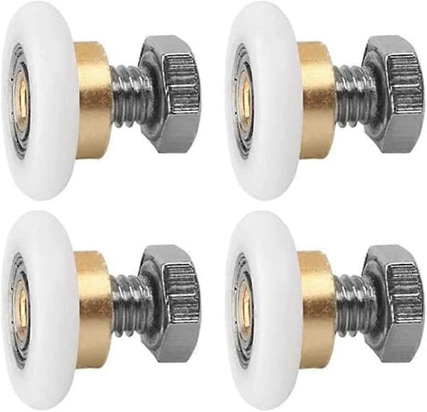 Skydedørsrulle, 4 STK Bruseruller, Bruserullere, Rullehjul til Skydedøre (20MM)