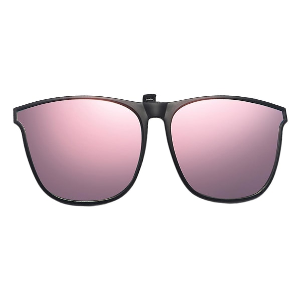 Polarisoidut Clip-on Flip Up -aurinkolasit Uv400 -linssit Käännettävä Polarisoitu Clip Sakura Pink