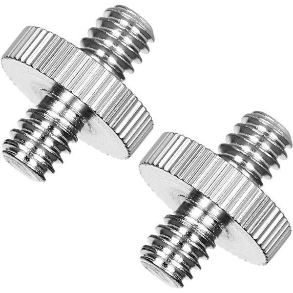 1/4\"-20 naar 1/4\"-20 mannelijke schroefadapter voor statief Standaard statiefbevestigingsschroef Camera schroefadapter Converter, Precisie gemaakt (2 stuks)