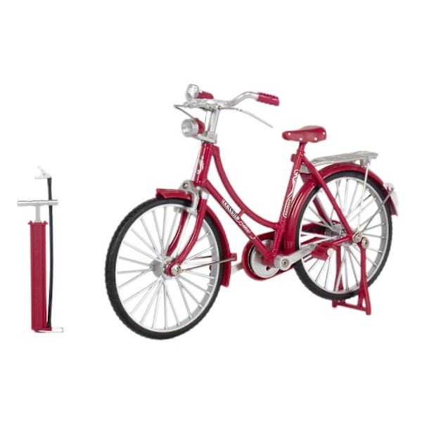 Damer Til Cykel Model Bærbar Vintage Justerbar 1:10 Simulering Cyklus Red