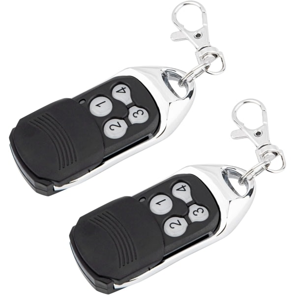 Crawford EA433 2KS/4KS Handheld Transmitter - 2-pack - 433.92MHz Scroll Code Remote Control