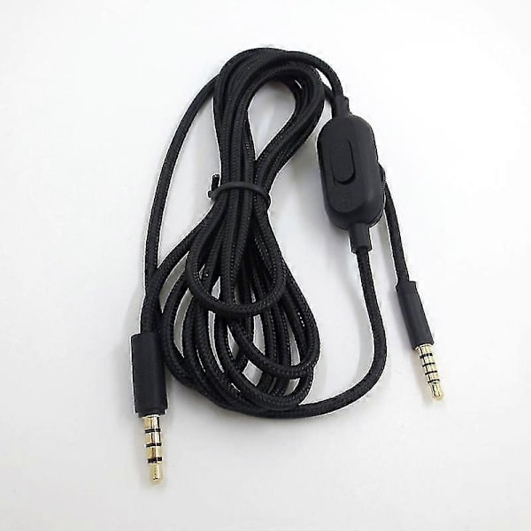 2M Erstatningskabel til Logitech G Pro Inline Mute G Pro X G433 G233 Lydkabel Black