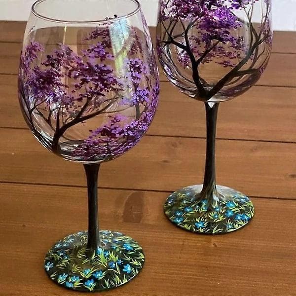 Fire årstider Tre Vinglass Årstider Glasskopp HØST HØST Dark grey