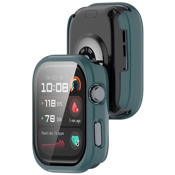 For Huawei Watch D2 Etui Hard PC All Around Klokkedeksel med Herdet Glass Film - Grønn Multicolor Green