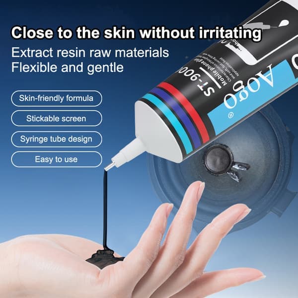 15/50/110ML Sort Højttaler Reparationslim Skum Støvhætte Gummi 15ml