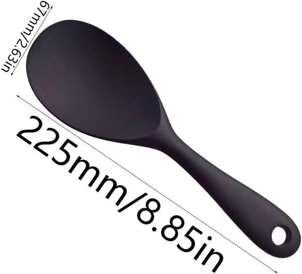 Risservingssked, Silikonsked för ris, Silikonsked för ris, Non Stick Rissked, Köksredskap, för ris