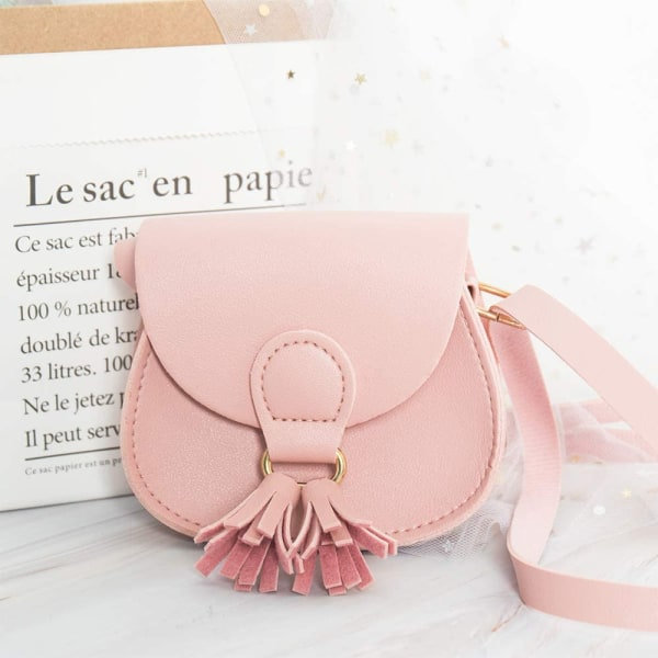2 st Crossbody väskor Småbarn Prinsessa Handväskor Tassel Stil