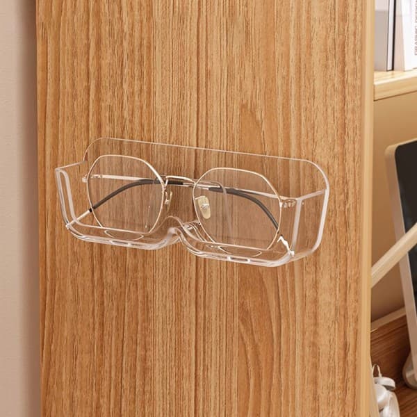 Brilleopbevaringsboks Vægmonteret Solbrille Organizer Stativ Glas Clear