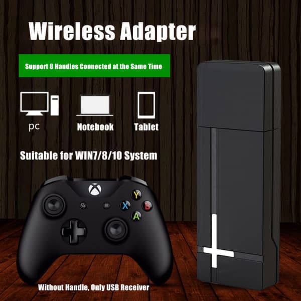 2.4G PC trådløs adapter USB-mottaker for Xbox One trådløs kontrolleradapter for Windows 7/8/10 bærbare PC-konverter