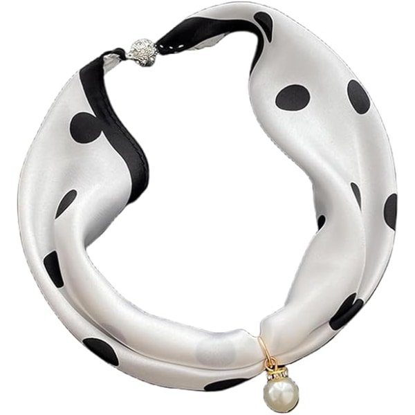 Scarves & wraps för kvinnor Unikt hängande halsband med halsduk för flera ändamål Snygg Infinity-scarf med smycketillbehör