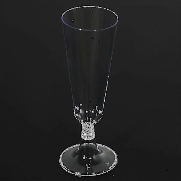 60 stk 150ml Engangs Hard Plast Champagneglass Rødvinsglass Beger Vinglass Fest Festival