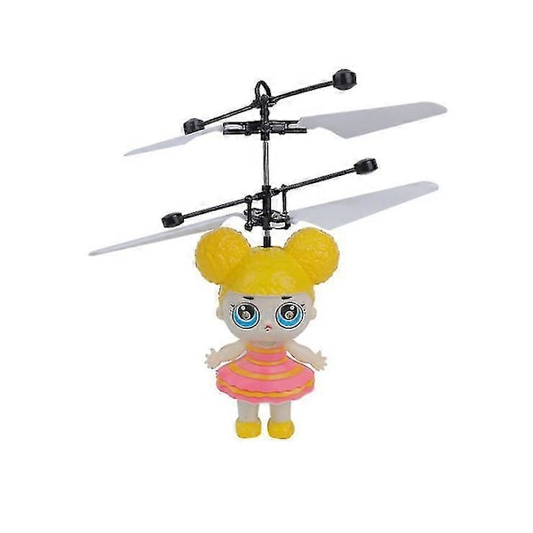 Legetøjs Induktionsflyvende Helikopter Speed Drone Legetøj BLÅ COD KK5555-God Surprise Doll Orange