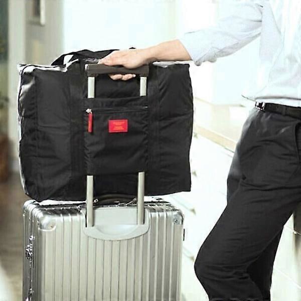 Veske med kabin-feste, svart reiseveske, praktisk for flyets bagasjehyller