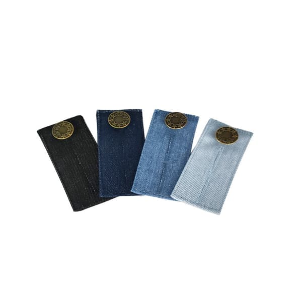 Bukse jeans midjeforlenger knappforlenger 4-pakning