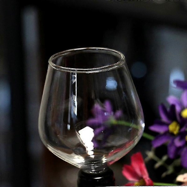 Kreativ Blyfri Glas Rödvinsproppflaska med Stemless Skruvande Dricksraka Kopp