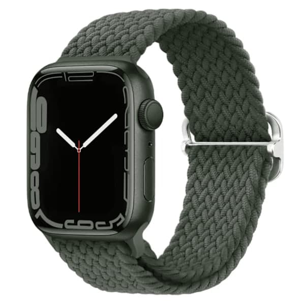 Elastinen rannekoru punottu Apple Watch 38mm / 40mm / 41mm - HARMAA