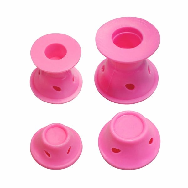 30 x Silikonspinner, enkel styling sove i hårruller