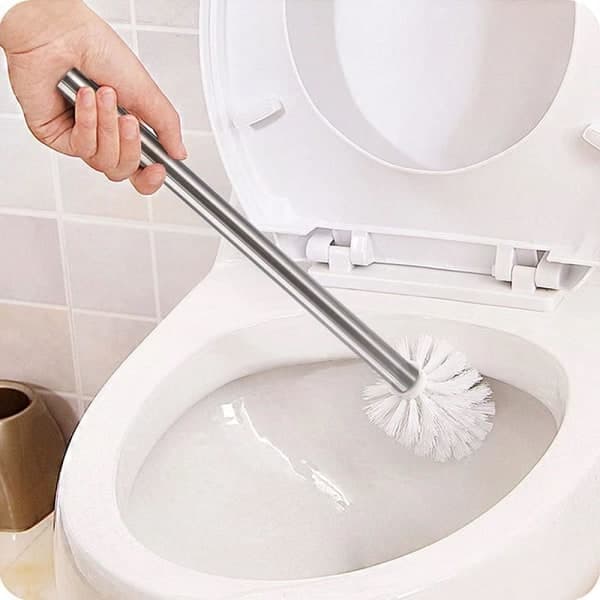 4 udskiftningshoveder til toiletbørste, holdbare (hvid, 80 mm)