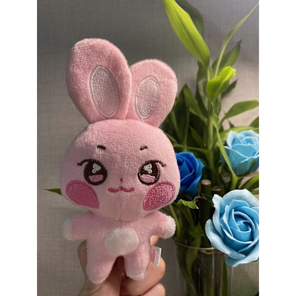 10CM Pop-up Store Dockdocka Nyckelring ANITEEZ Cartoon Söt Plysch Hänge Nyckelring Väska Tillbehör Kpop Yunho Yeosang Fans Presenter 10cm H