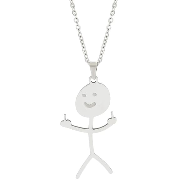 Rolig Doodle halsband Silver Silver