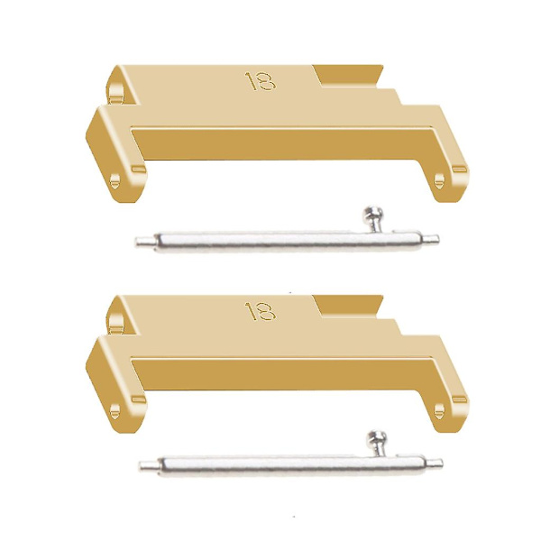 Snabbkoppling för klockarmband, metallkoppling, adapter för 18mm-20mm Gold
