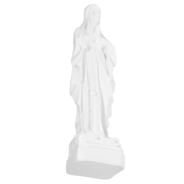 Jungfru Maria Staty Jungfru Maria Statyett Madonna Katolsk Harts Hantverk Jungfru Maria Statyett