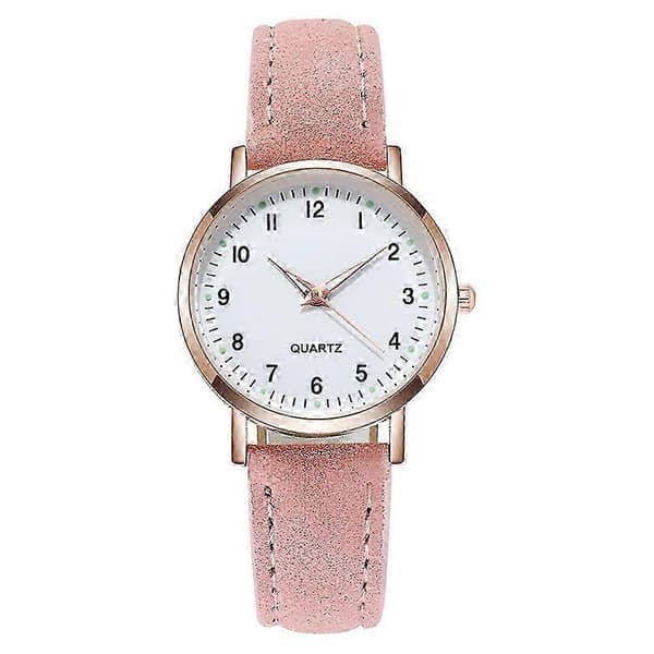 Damklockor Små Kvarts Analog Armbandsur Casual Läder