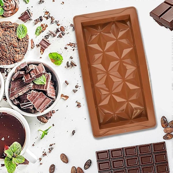 Dyb Chokoladeforme | Silikone Chokoladeform | Varmebestandig Chokoladeform Dyb | Multifunktionelle Chokoladeforme til Dessert